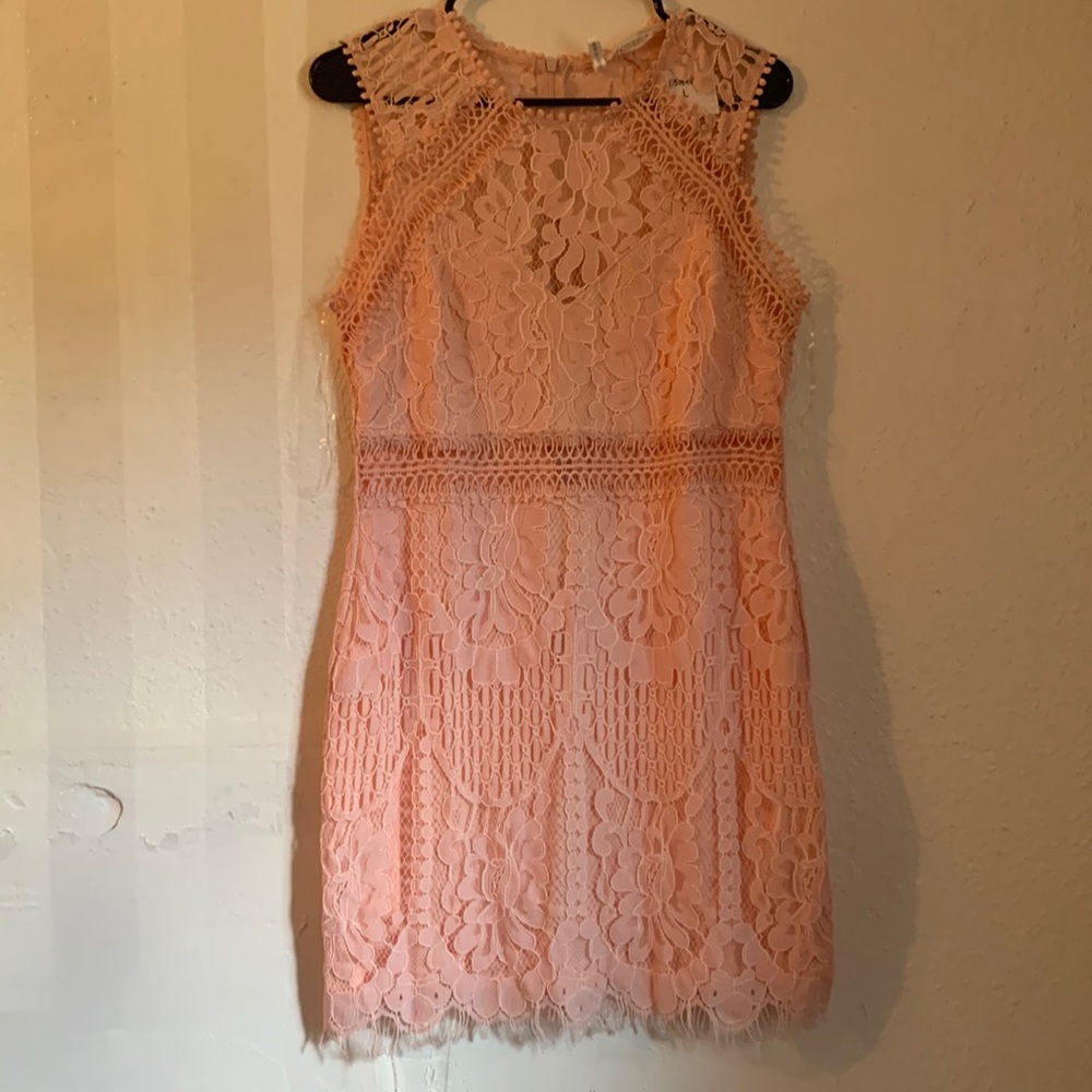Pink dress. Size large. New with tags.